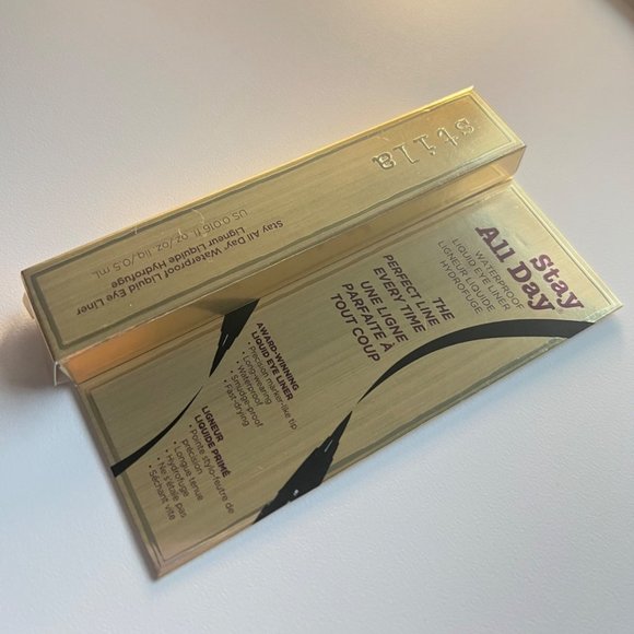 NIB Stila Stay All Day Waterproof Liquid Eye Liner - Intense Black - 0.016 oz. - Picture 7 of 9